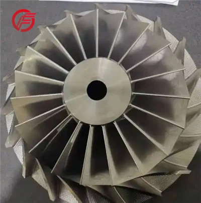 Přesné lité integrální titanové oběžné kolo Svařované oběžné kolo ventilátoru